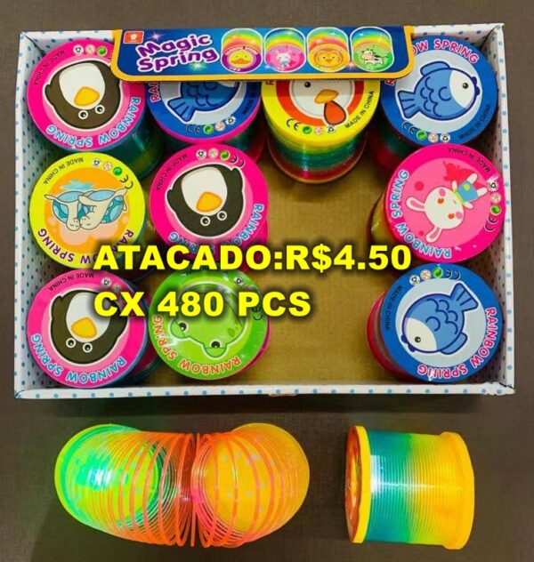 Mágico Arco-Íris Brinquedos De Mola Antiestresse Jogo Engraçado Anti-stress