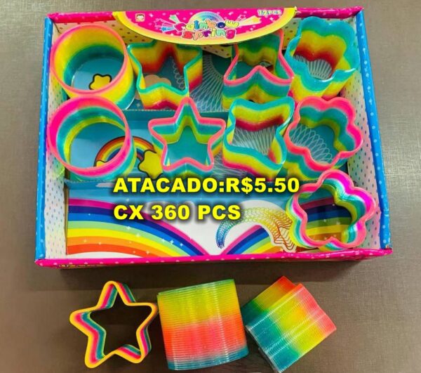 Mágico Arco-Íris Brinquedos De Mola Antiestresse Jogo Engraçado Anti-stress