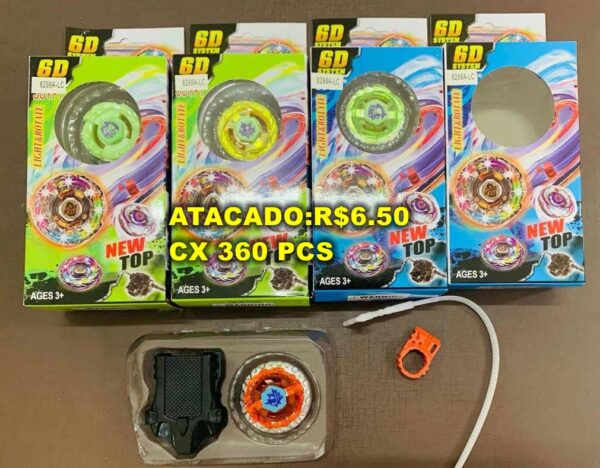 Brinquedo Piāo Tornado Com Luz Lançador, Presente Para Meninos, Vários Cores