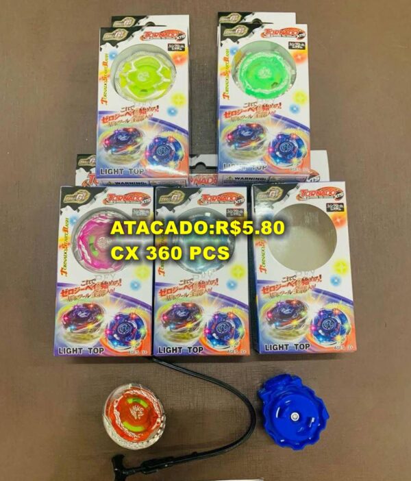 Brinquedo Piāo Tornado Com Luz Lançador, Presente Para Meninos, Vários Cores