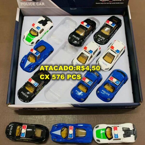 Carrinho De Metal Fricção Miniatura