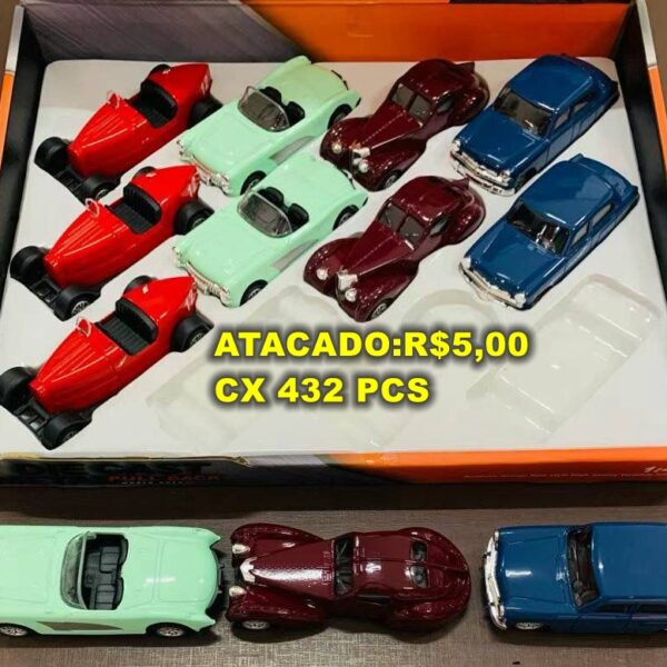 Carrinho De Metal Fricção Miniatura