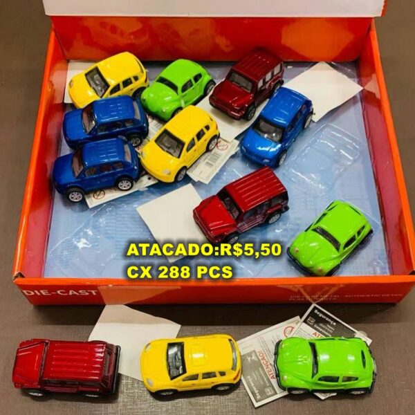 Carrinho De Metal Fricção Miniatura