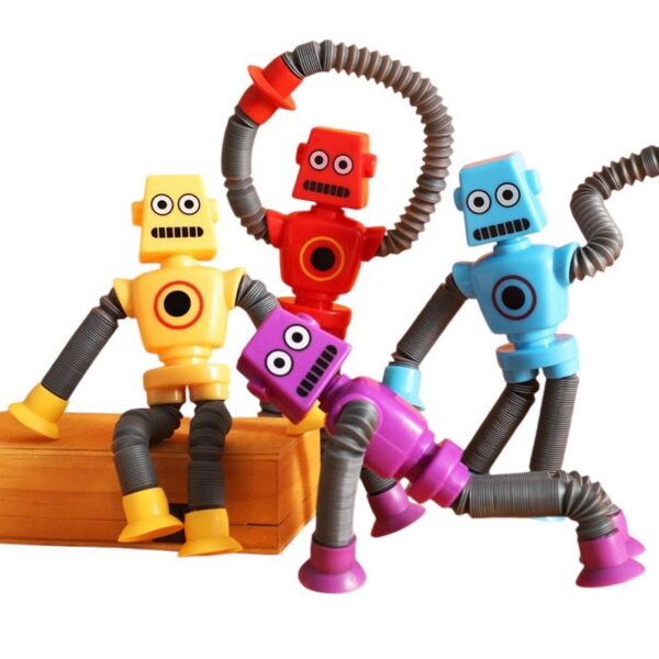 Pop It Tube tubo Esticado com Girafa Robô Brinquedo