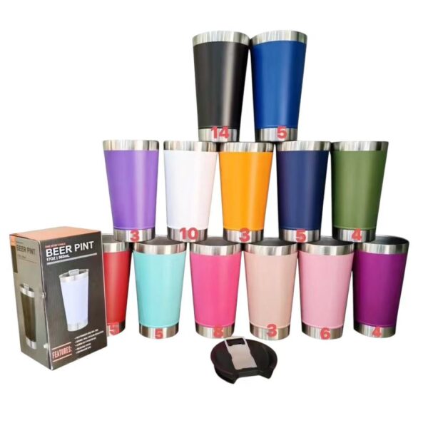 Copo Térmico Com Abridor e Tampa 473ml