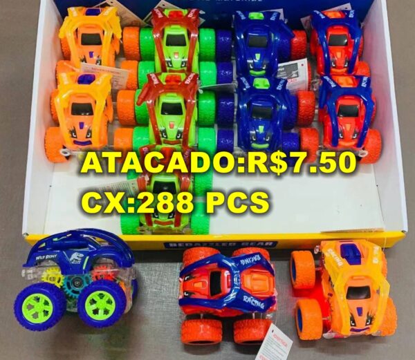 Carrinho de Fricção 4x4 Monster Colorido