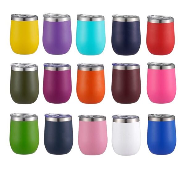 Copo Térmico Cuia 360ML Inox Com Tampa Acrílica (SEM LOGO)