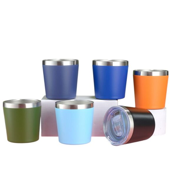 Copo Térmico 260ML Inox Com Tampa Acrílica