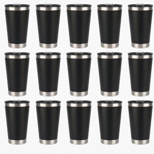 Copo Térmico Com Abridor e Tampa 473ml  (Cor Única)