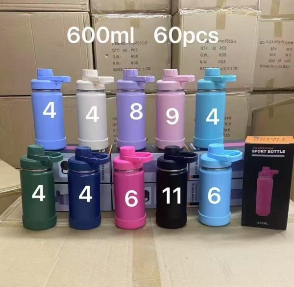 Garrafa Térmica 600ML com Proteção de Silicone