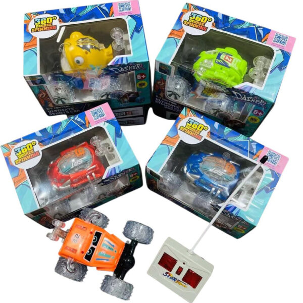Carinho Controle Remoto Carro Maluco Gira 360º