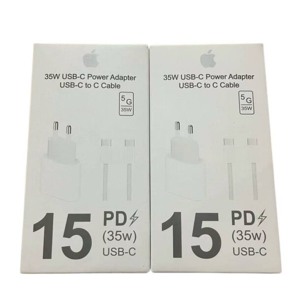 Carregador Fonte Com Cabo Turbo 35w Para iPhone 15 Superior