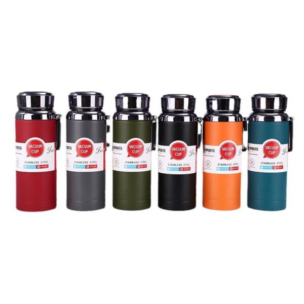 Garrafa Térmica Portátil 800ML Infusor Aço Inoxidável Camada Dupla Parede Dupla  Café Água