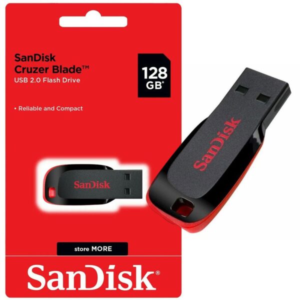 Pendrive Sandisk USB Cruzer Lâmina 2.0 Flash Drive Memory Stick