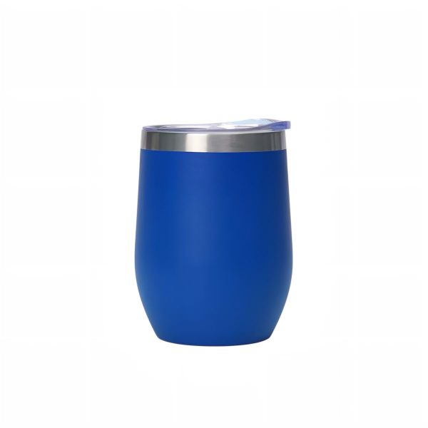 Copo Térmico Cuia 360ML Inox Com Tampa Acrílica (Azul Royal)