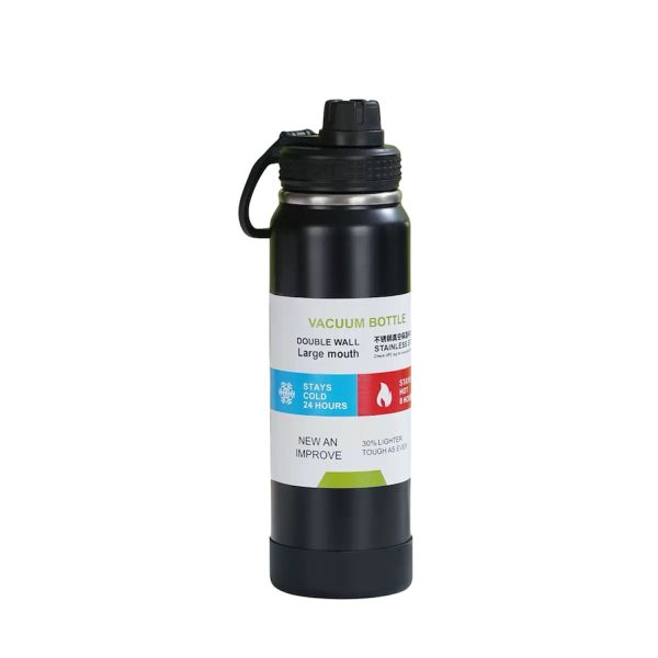 Garrafa Térmica Inox de 800ml (SÓ PRETO)