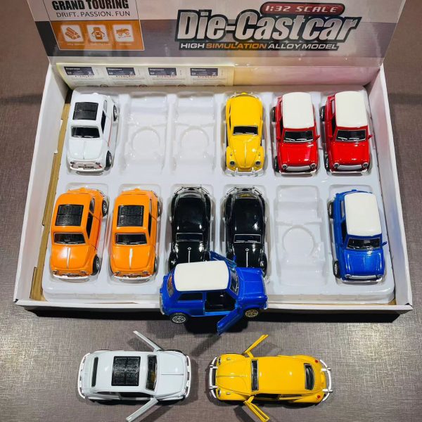 Carrinho Fusca Ferro Fricção Metal Miniatura Brinquedo