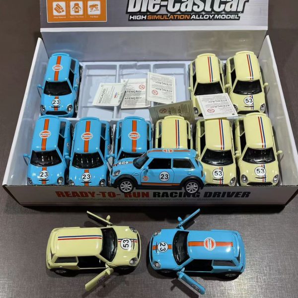 Carrinho Fusca Ferro Fricção Metal Miniatura Brinquedo