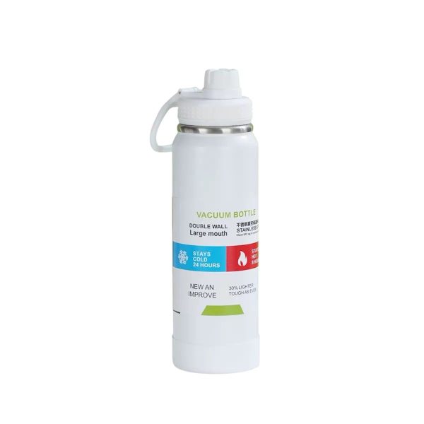 Garrafa Térmica Inox de 800ml (Branco)