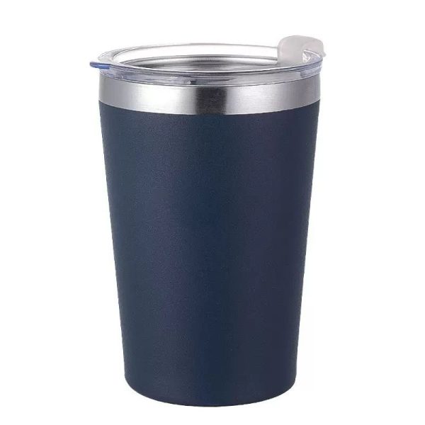 Copo Térmico 360ML Inox Com Tampa Acrílica (Azul Marinho)