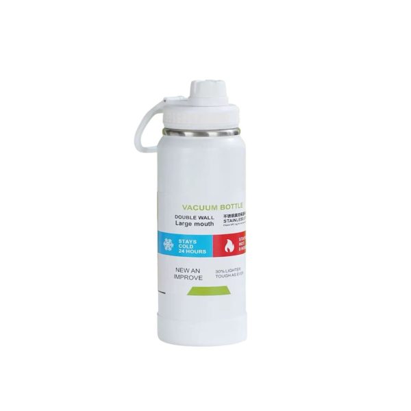 Garrafa Térmica Inox de 600ml (Branco)