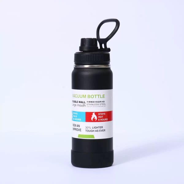 Garrafa Térmica Inox de 600ml (SÓ PRETO)